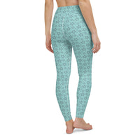 Monochrome Blue Yoga Leggings