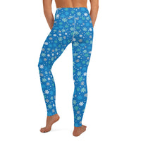 Holidaisy Blue Yoga Leggings