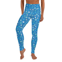 Holidaisy Blue Yoga Leggings