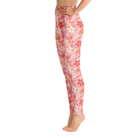 Daisy Pink Yoga Leggings