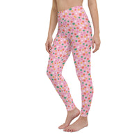 Holidaisy Pink Yoga Leggings