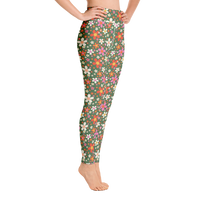 Daisy Green Yoga Leggings