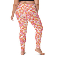 Fleur Pink Yoga Leggings