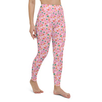 Holidaisy Pink Yoga Leggings