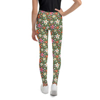 Daisy Green Youth Leggings