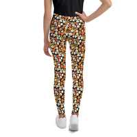 Fleur Black Youth Leggings