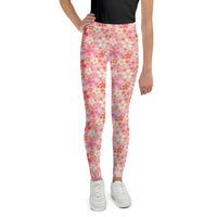 Daisy Pink Youth Leggings
