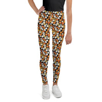 Fleur Black Youth Leggings