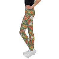 '70s Green Youth Leggings
