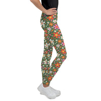Daisy Green Youth Leggings