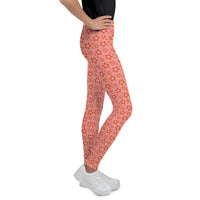 Monochrome Red Youth Leggings