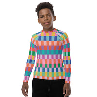 Summer Geo Youth Rash Guard
