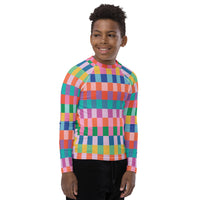 Summer Geo Youth Rash Guard