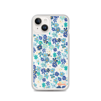 Fleur Blue iPhone Case
