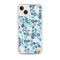 Fleur Blue iPhone Case