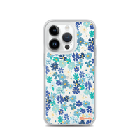 Fleur Blue iPhone Case