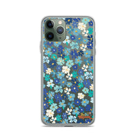 Fleur Blue iPhone Case