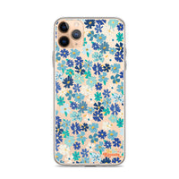 Fleur Blue iPhone Case