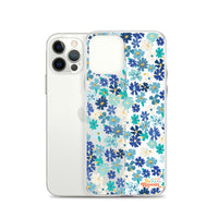 Fleur Blue iPhone Case