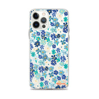 Fleur Blue iPhone Case