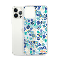 Fleur Blue iPhone Case