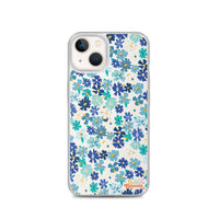 Fleur Blue iPhone Case