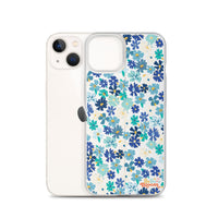 Fleur Blue iPhone Case