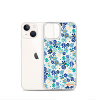 Fleur Blue iPhone Case