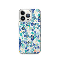 Fleur Blue iPhone Case
