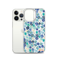 Fleur Blue iPhone Case