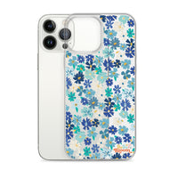 Fleur Blue iPhone Case