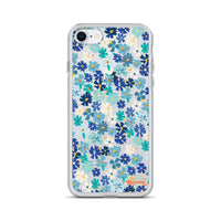 Fleur Blue iPhone Case