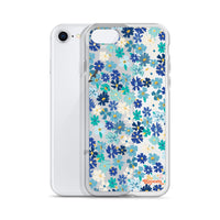 Fleur Blue iPhone Case