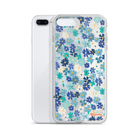 Fleur Blue iPhone Case