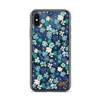 Fleur Blue iPhone Case