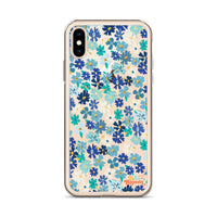 Fleur Blue iPhone Case
