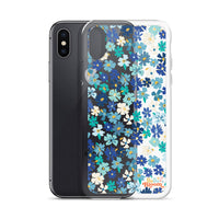 Fleur Blue iPhone Case