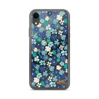 Fleur Blue iPhone Case