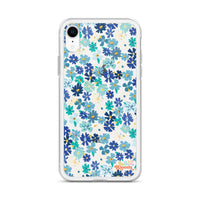 Fleur Blue iPhone Case