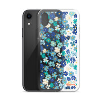 Fleur Blue iPhone Case