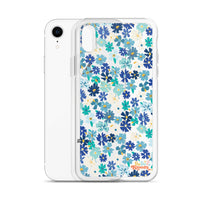 Fleur Blue iPhone Case