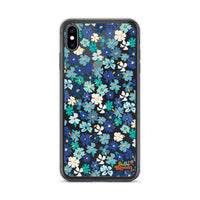 Fleur Blue iPhone Case
