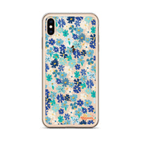 Fleur Blue iPhone Case