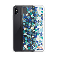 Fleur Blue iPhone Case