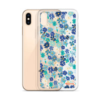 Fleur Blue iPhone Case