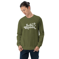 GoGoBloom White Logo Unisex Sweatshirt