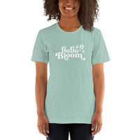 GoGoBloom White Logo Short-Sleeve Unisex T-Shirt