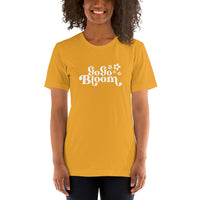 GoGoBloom White Logo Short-Sleeve Unisex T-Shirt