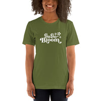 GoGoBloom White Logo Short-Sleeve Unisex T-Shirt
