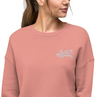 GoGoBloom Embroidered Crop Sweatshirt